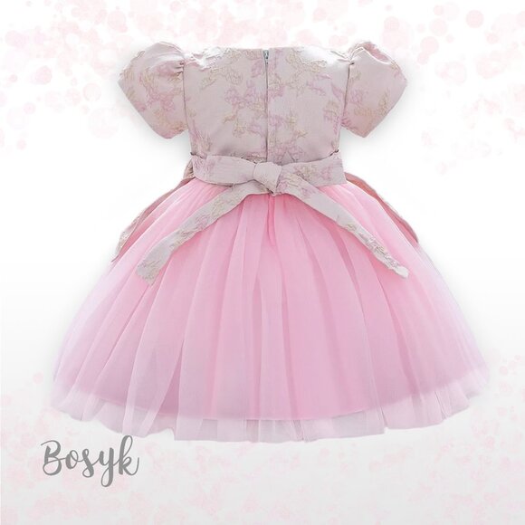 Wenda Dress - Light Pink/Lilac - Dress for Girls - Elegant Dress for Girls - Picture 2 of 6